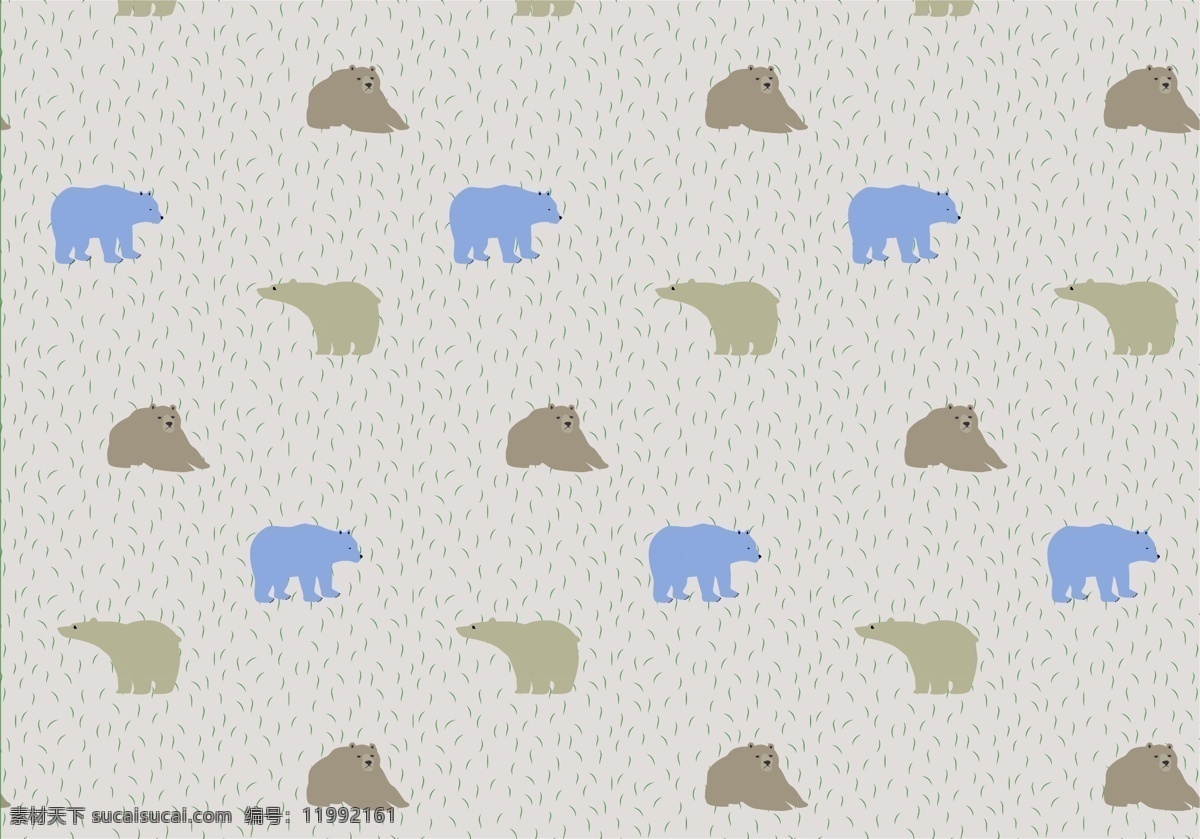 小 熊 图案 背景 模式 壁纸 装饰 装修 无缝的 时髦的 抽象的 形状 矢量 粉彩 草 动物 北极熊 熊的图案