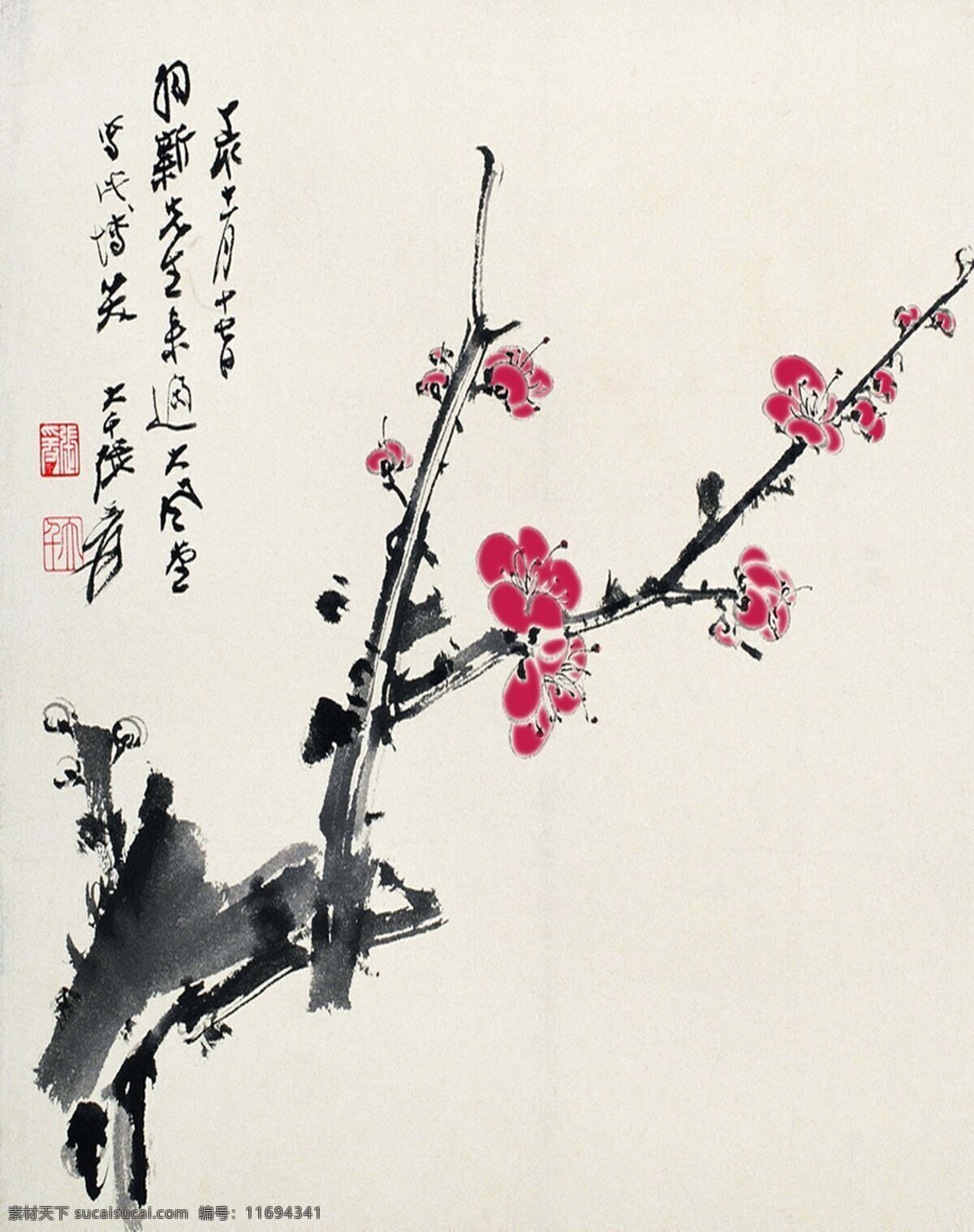 腊梅 装饰画 效果图 傲骨 花朵 装饰图