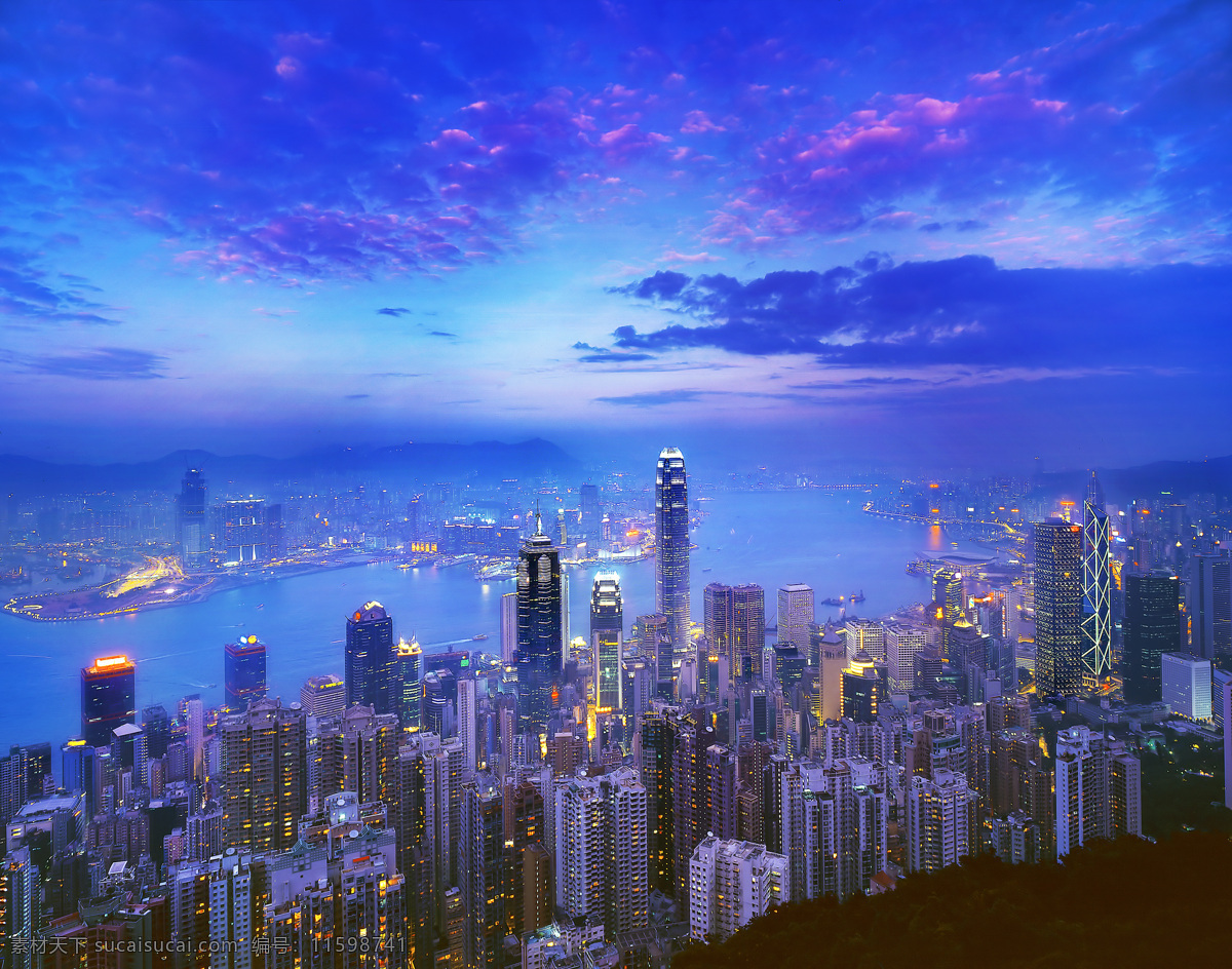 维多利亚港 夜景 香港 建筑 城市 灯光 旅游 旅游摄影 摄影作品郊外 国内旅游