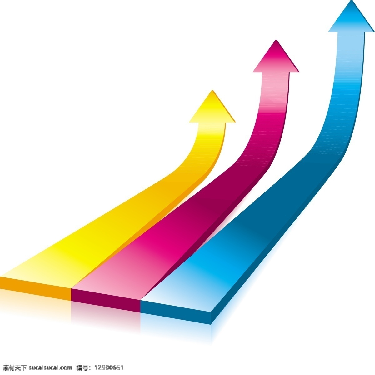 矢量 时尚 立体 彩色 箭头 矢量素材 矢量图