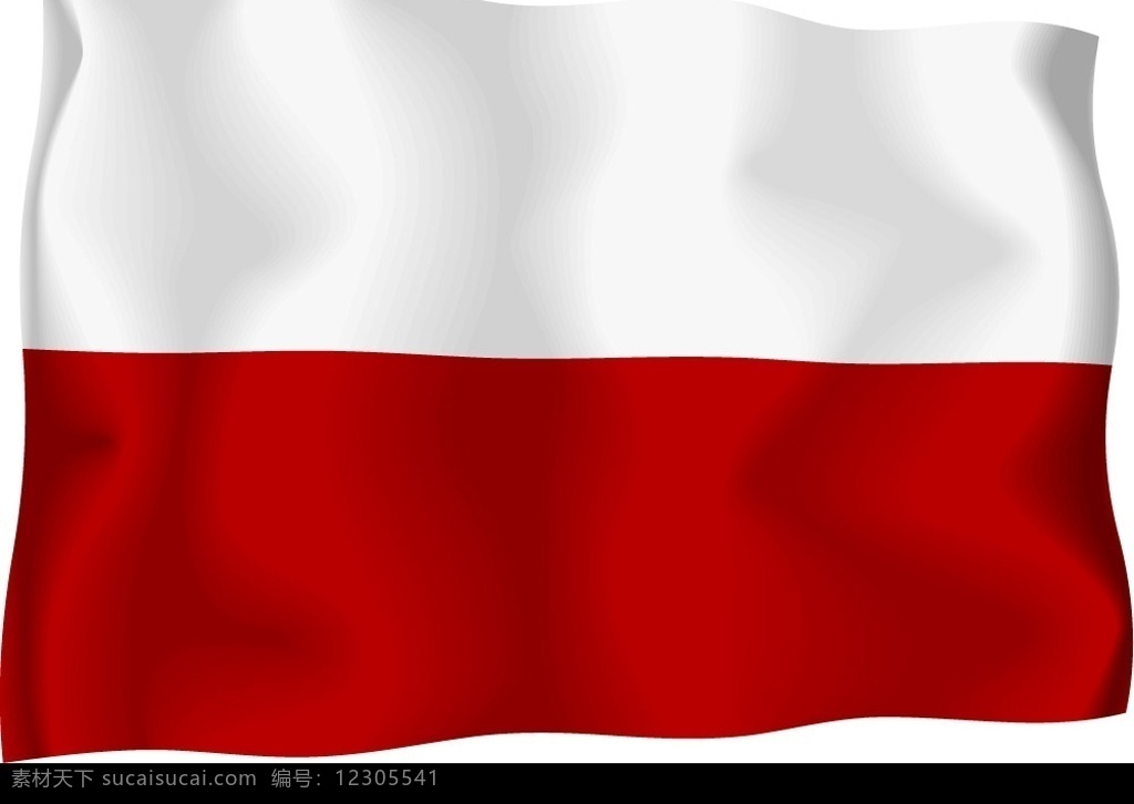 矢量 波兰共和国 国旗 标识标志图标 矢量图库