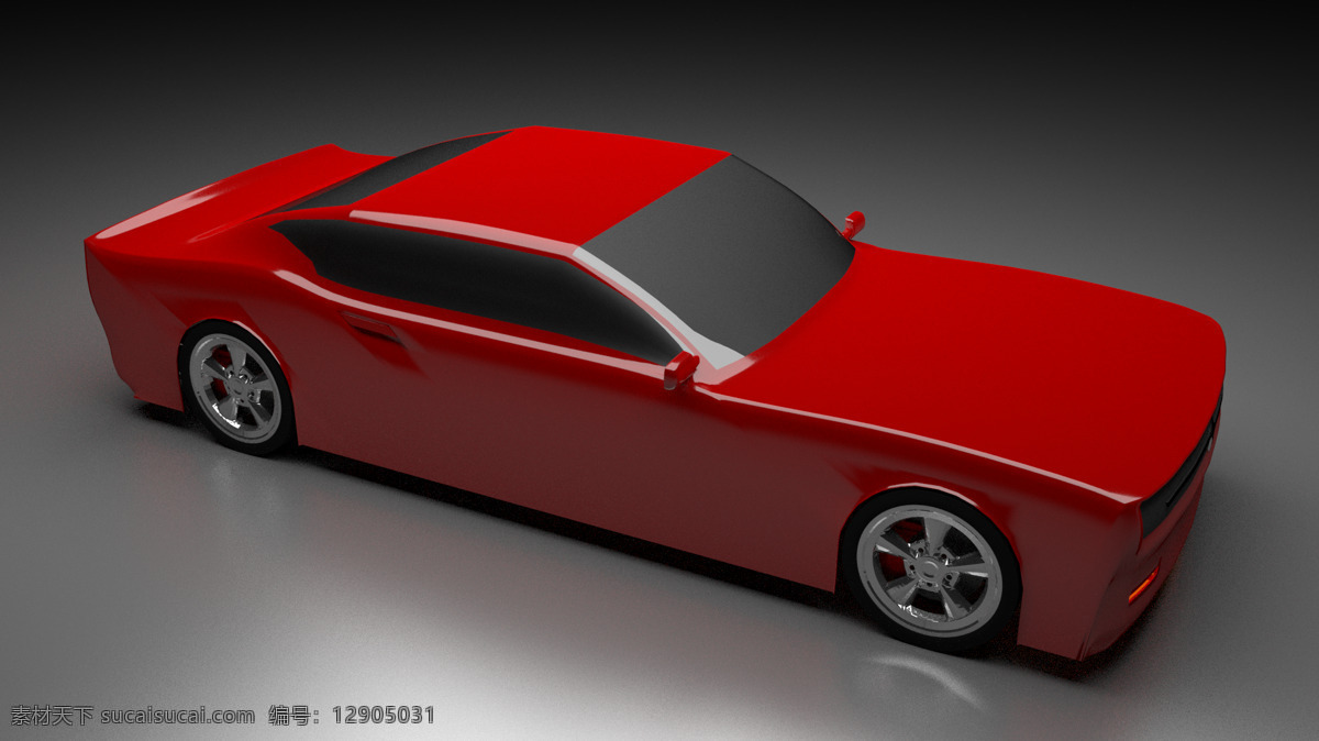 2014 款 道奇 充电器 概念 搅拌机 汽车 汽车的概念 3d模型素材 其他3d模型