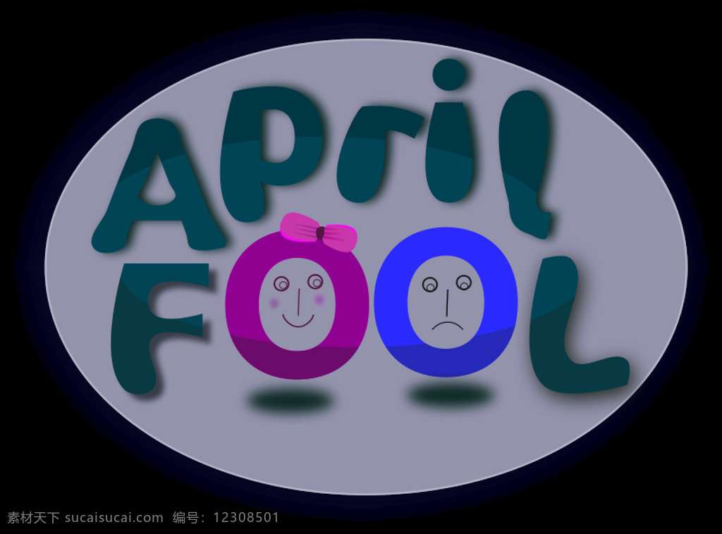 四月 愚人节 天 所有的 愚人 可笑的愚蠢 插画集