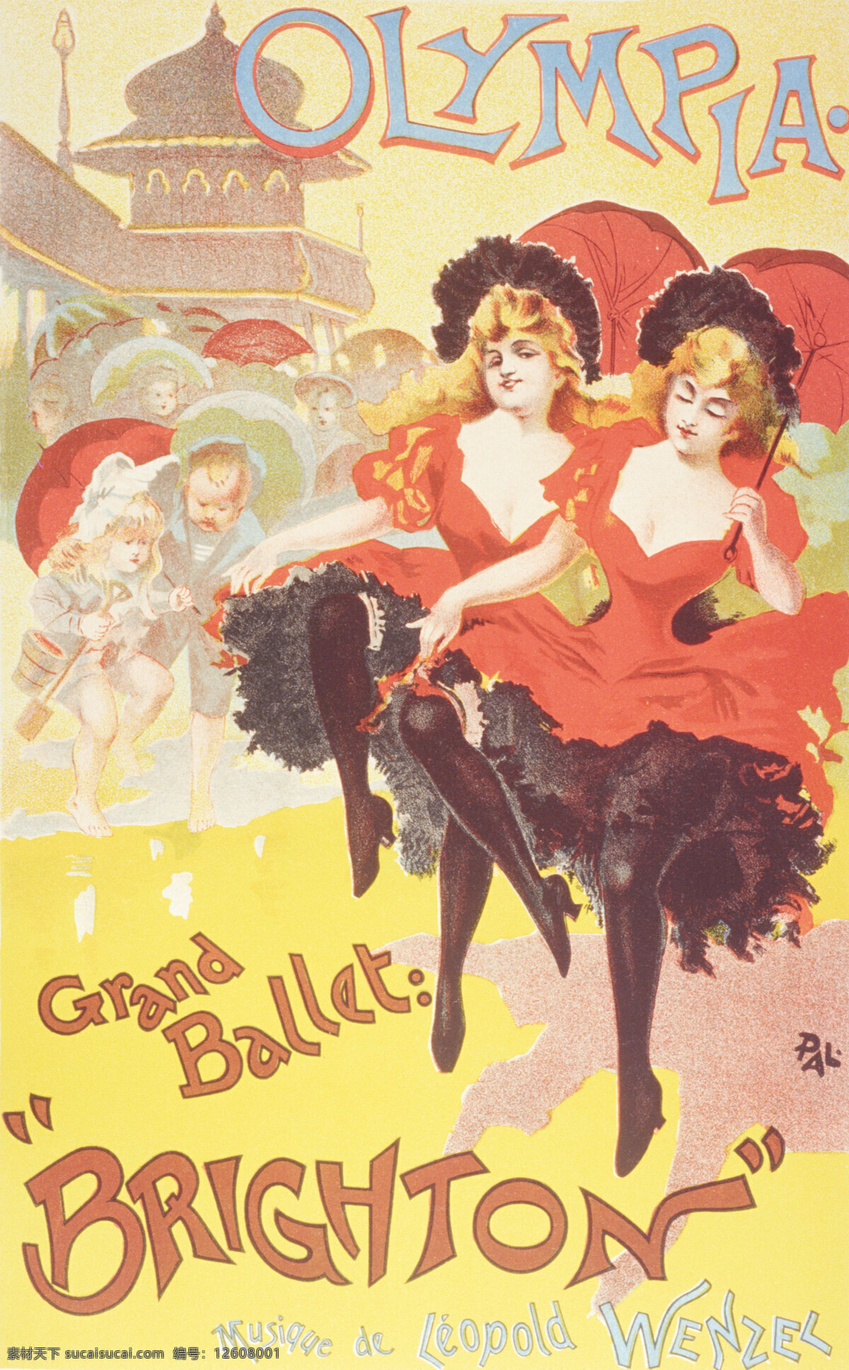 国外 红色 欢快 欢乐 欧式海报 欧洲 人物 海报 设计素材 双人 舞蹈 招贴设计 其他海报设计