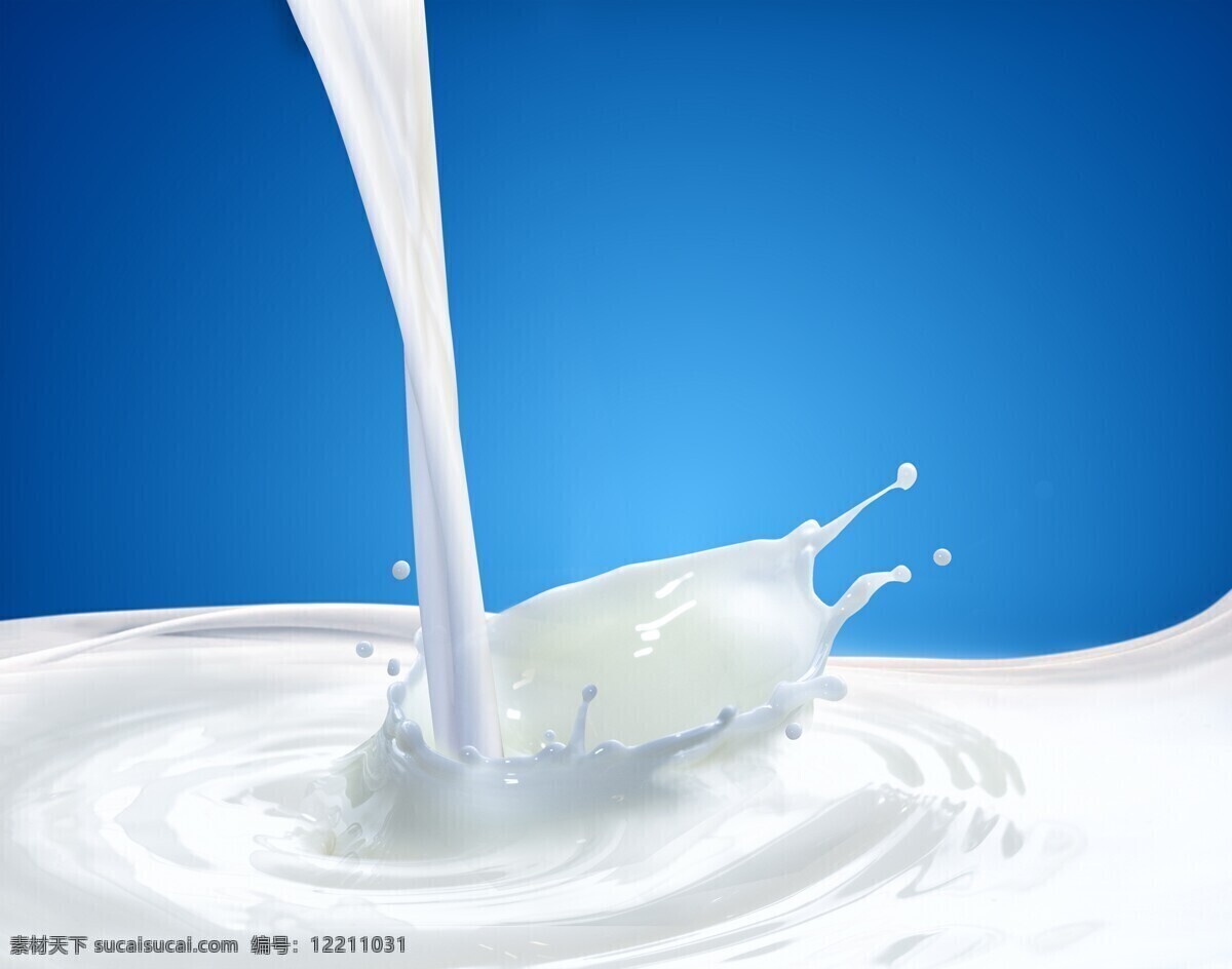 牛奶图片 新鲜牛奶 鲜奶 牛乳 健康乳制饮品 饮料 杯子飞溅 牛奶 餐饮美食