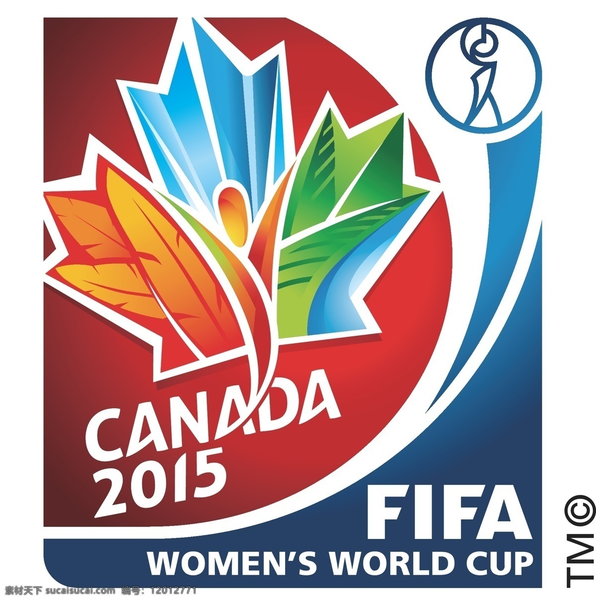 2015 加拿大女足 世界杯 徽标 logo设计 比赛 加拿大 世界 足球 女足 国际足联 杯赛 women fifa worldcup 赛事徽标 矢量图