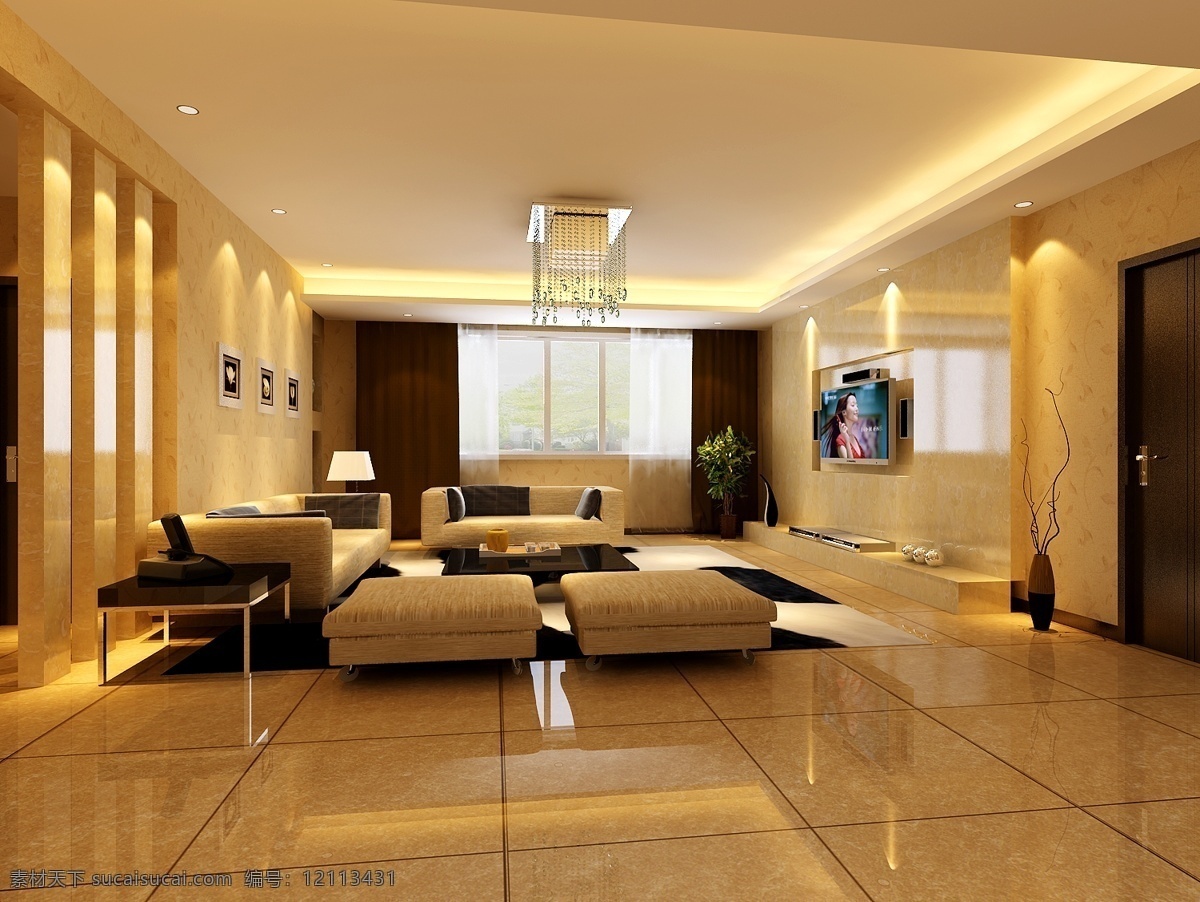 欧式 客厅 模型 3d模型 灯具 沙发茶几 室内设计 客厅模型 3d模型素材 室内装饰模型