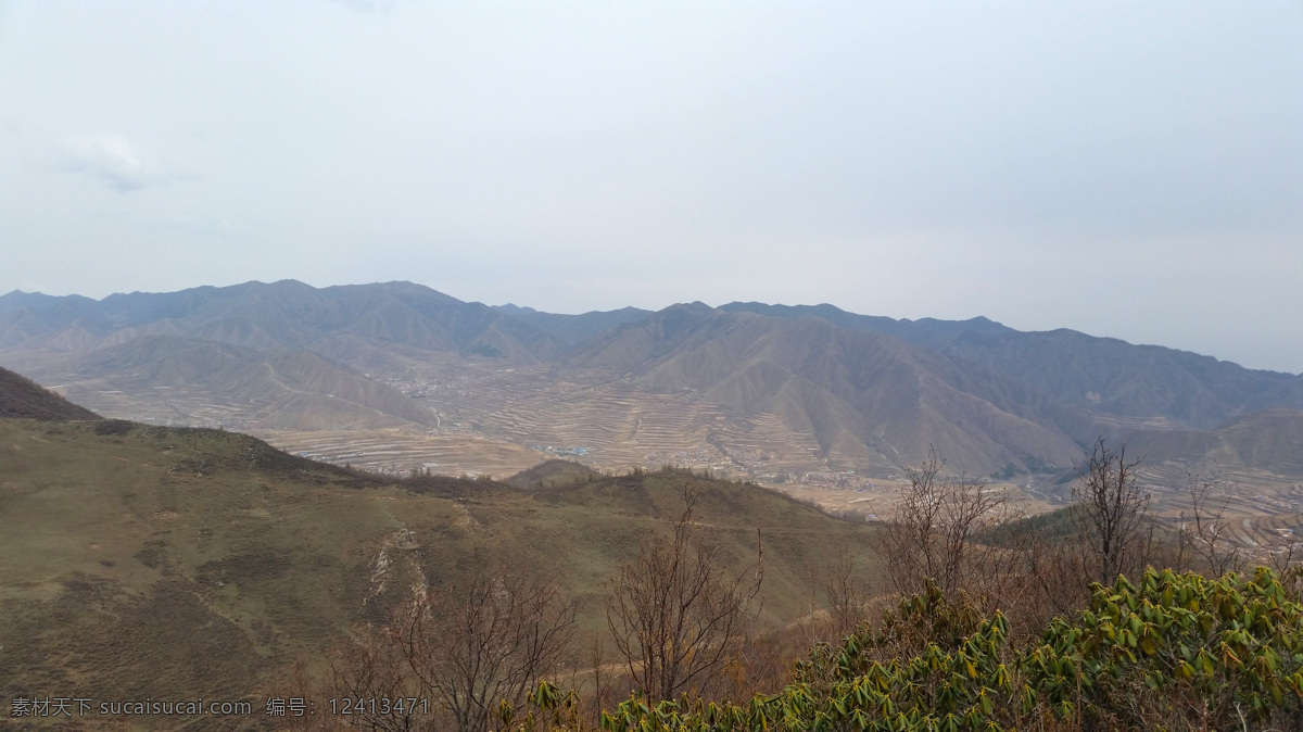 远眺 榆中 兴隆山 甘肃 兰州 旅游 旅游摄影 国内旅游