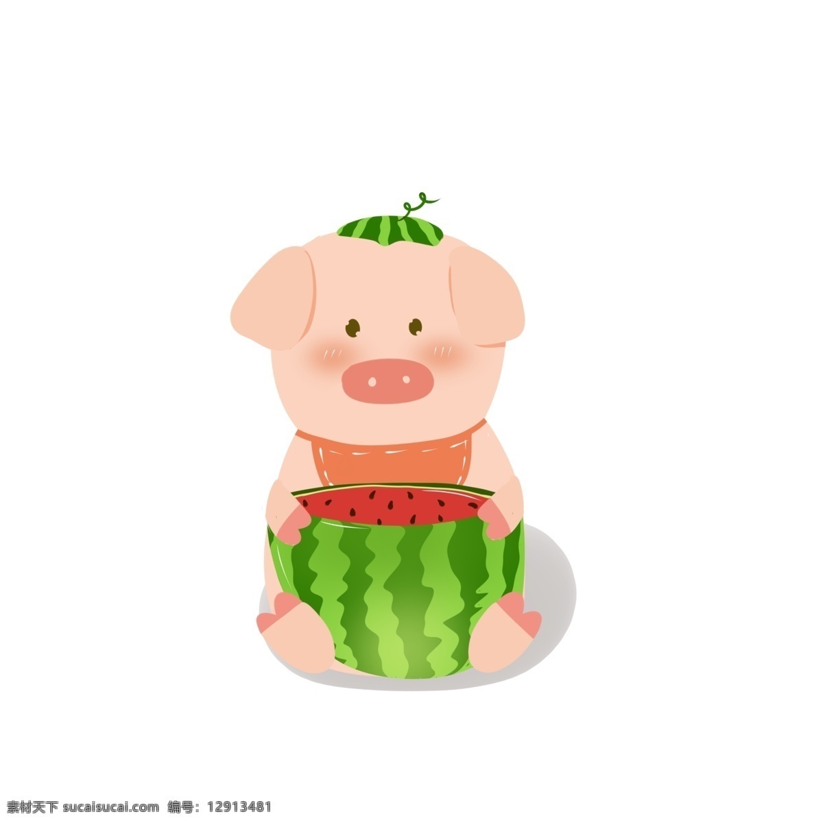 可爱 小 猪 吃 西瓜 小猪 吃西瓜 小猪吃西瓜 可爱小猪