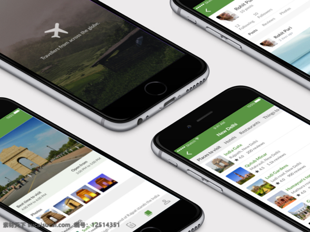 旅行 应用 appui 界面 sketch app 主页 移动应用 app界面 app设计 ui界面 移动界面 个人中心 格式
