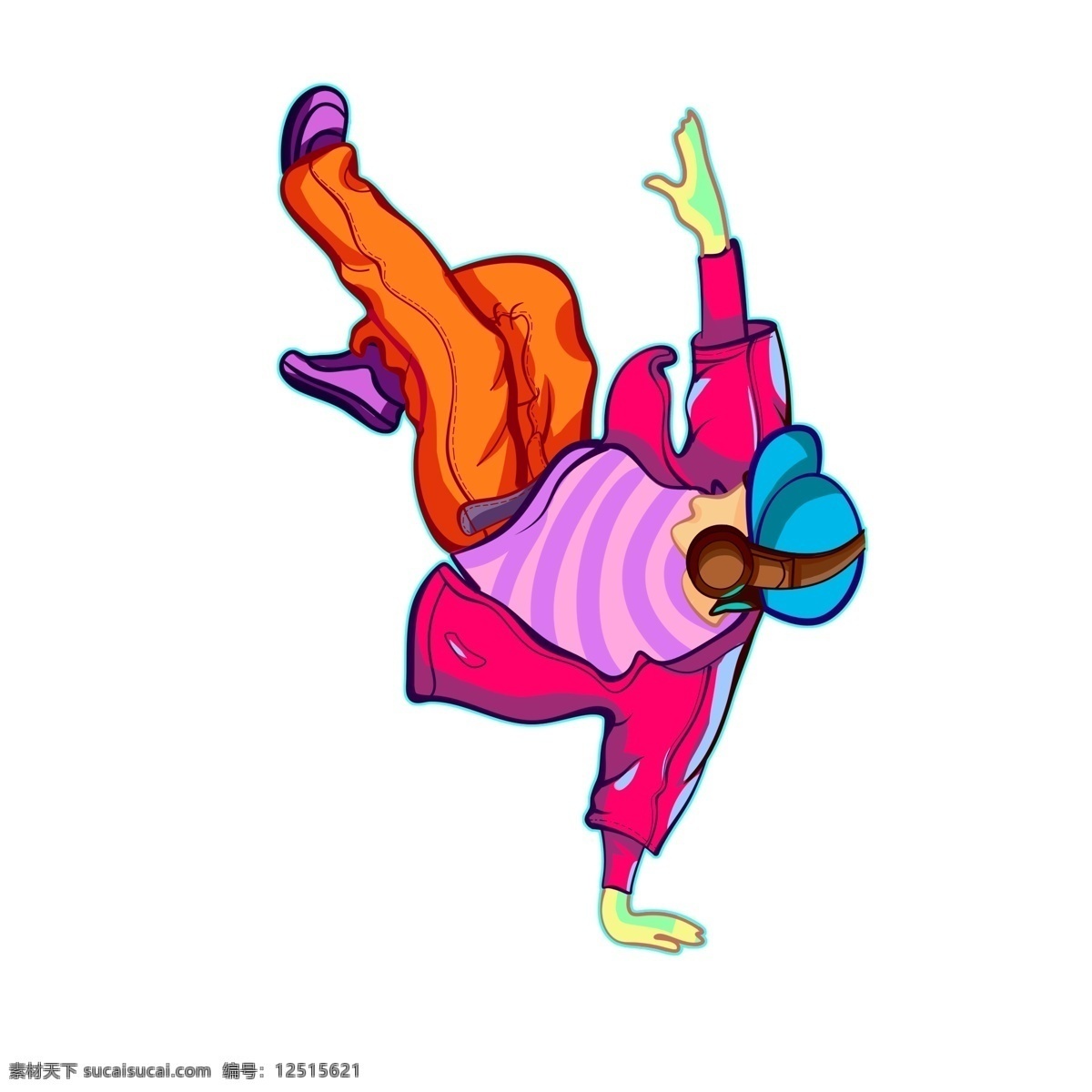 卡通 潮 漫 街舞 少年 创意 舞蹈 跳舞 人物设计 潮漫 街舞少年 嘻哈少年