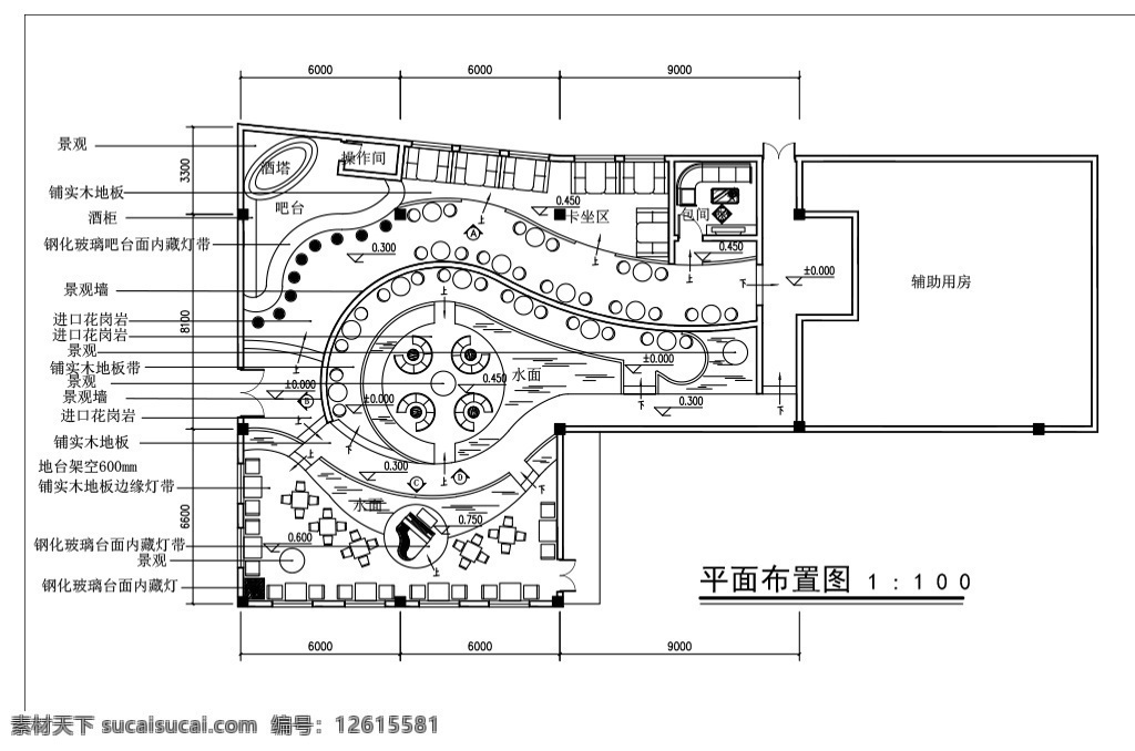 优雅 型 咖啡厅 室内设计 平面 布置 室内装饰 装修 餐饮 欧式 cad 工装 咖啡