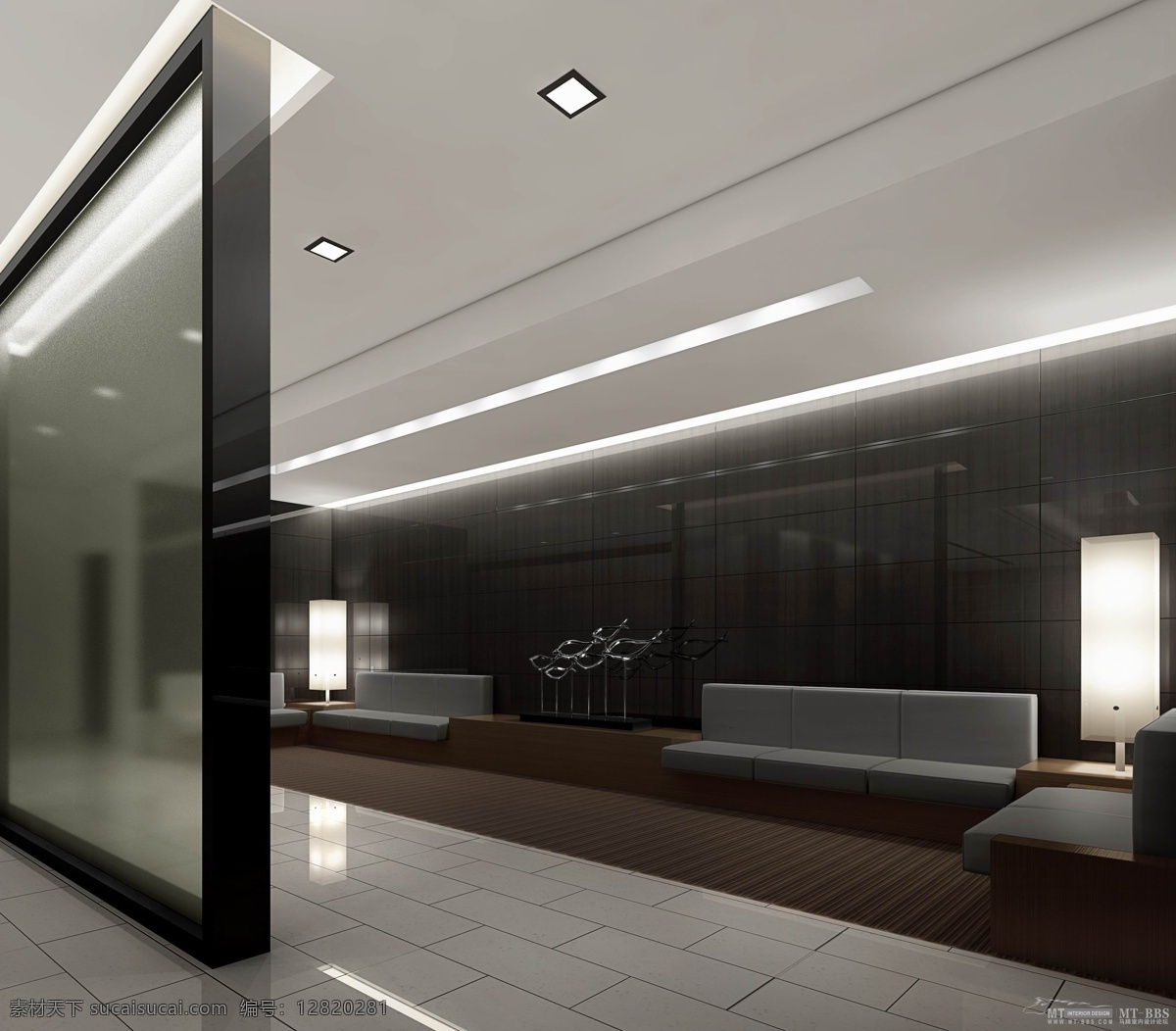 办公室 3d设计 3d作品 办公 大堂 过道 现代 效果图 公装 经理室 家居装饰素材 室内设计