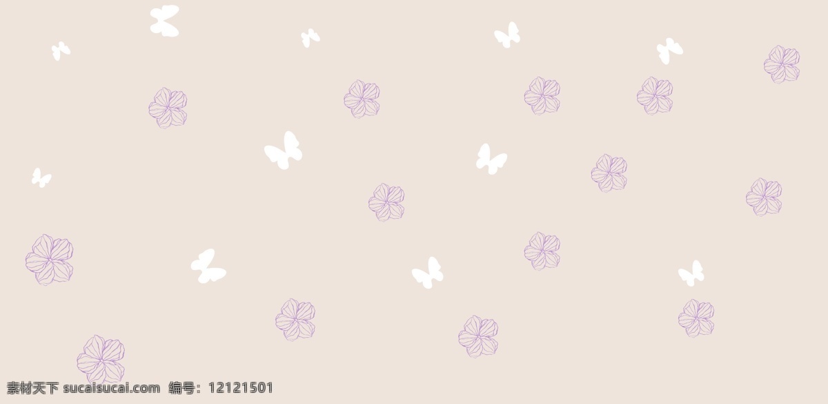 散花 蝴蝶 碎花 小花 现代背景 卧室背景 硅藻泥 矢量图