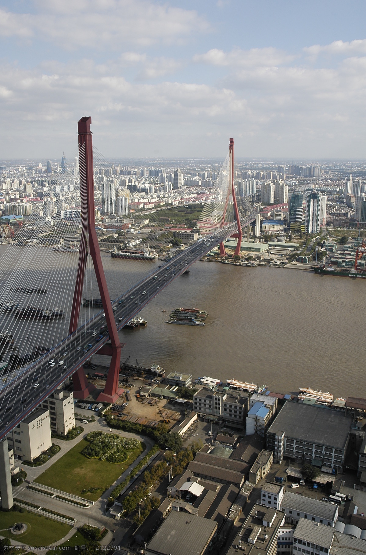 高空拍摄02 杨浦大桥 高空拍摄 国内旅游 旅游摄影