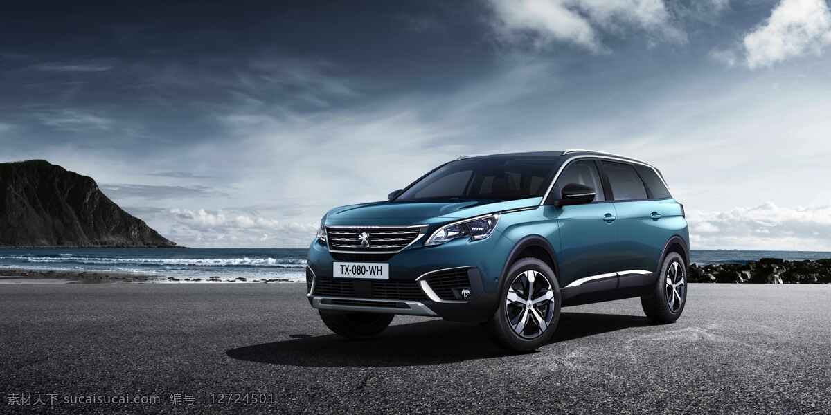 标致5008 suv 新款 全新 豪华 peugeot 海报 广告 现代科技 交通工具