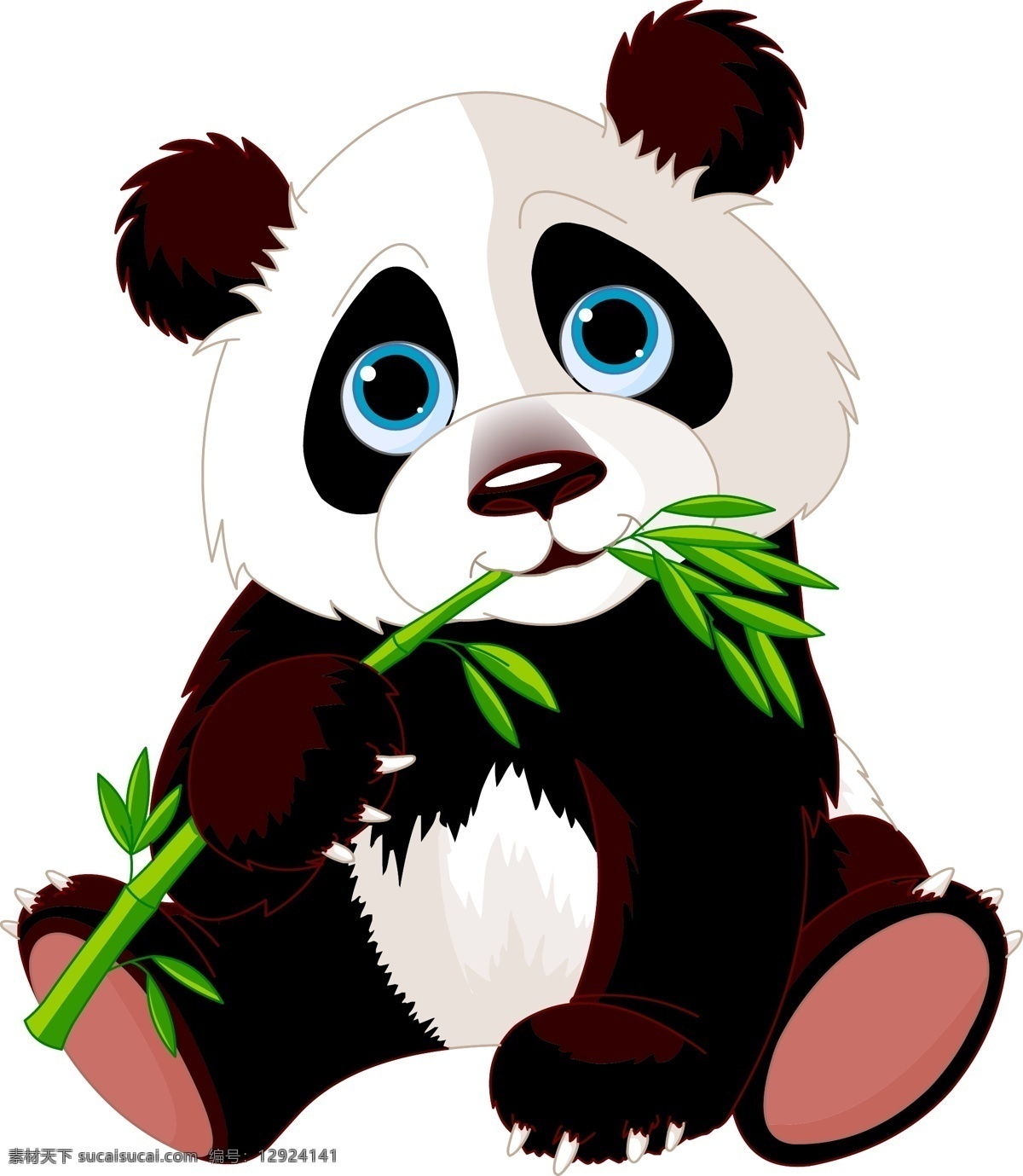 可爱的大熊猫 动物 国宝 可爱 大熊猫 白色