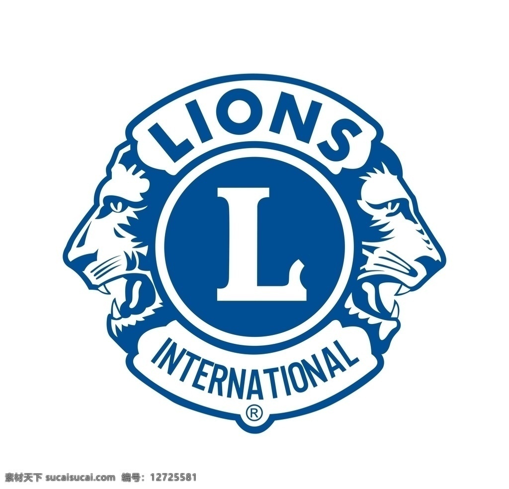 狮子会 狮子 lions 矢量图 标志 pdf