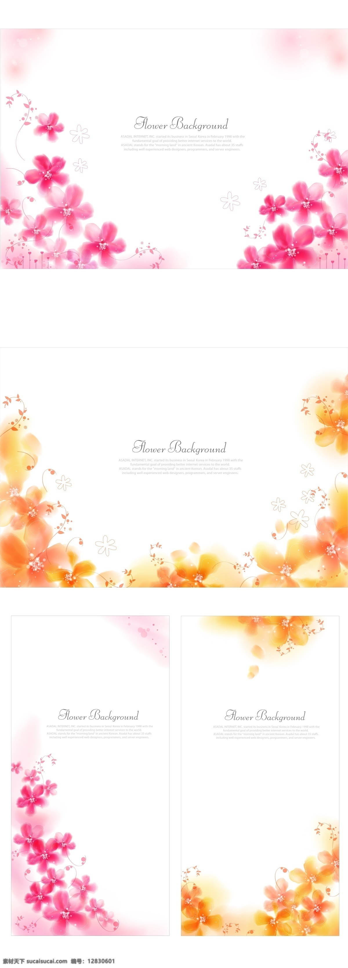 精致 卡片 横幅 模板 背景壁纸 花卉和漩涡 饰品装饰 婚礼