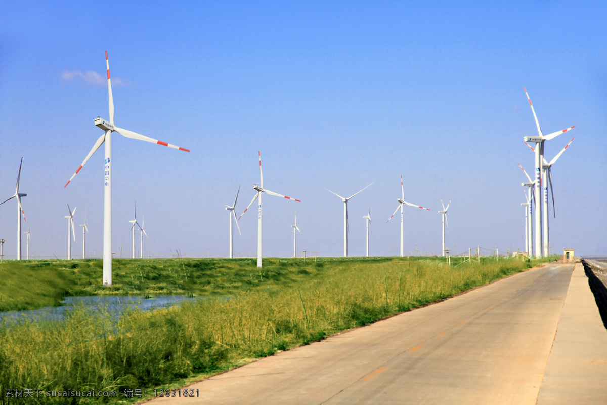 风能 风电 能源 新能源 绿色能源 绿色 风电场 风场 现代科技 工业生产