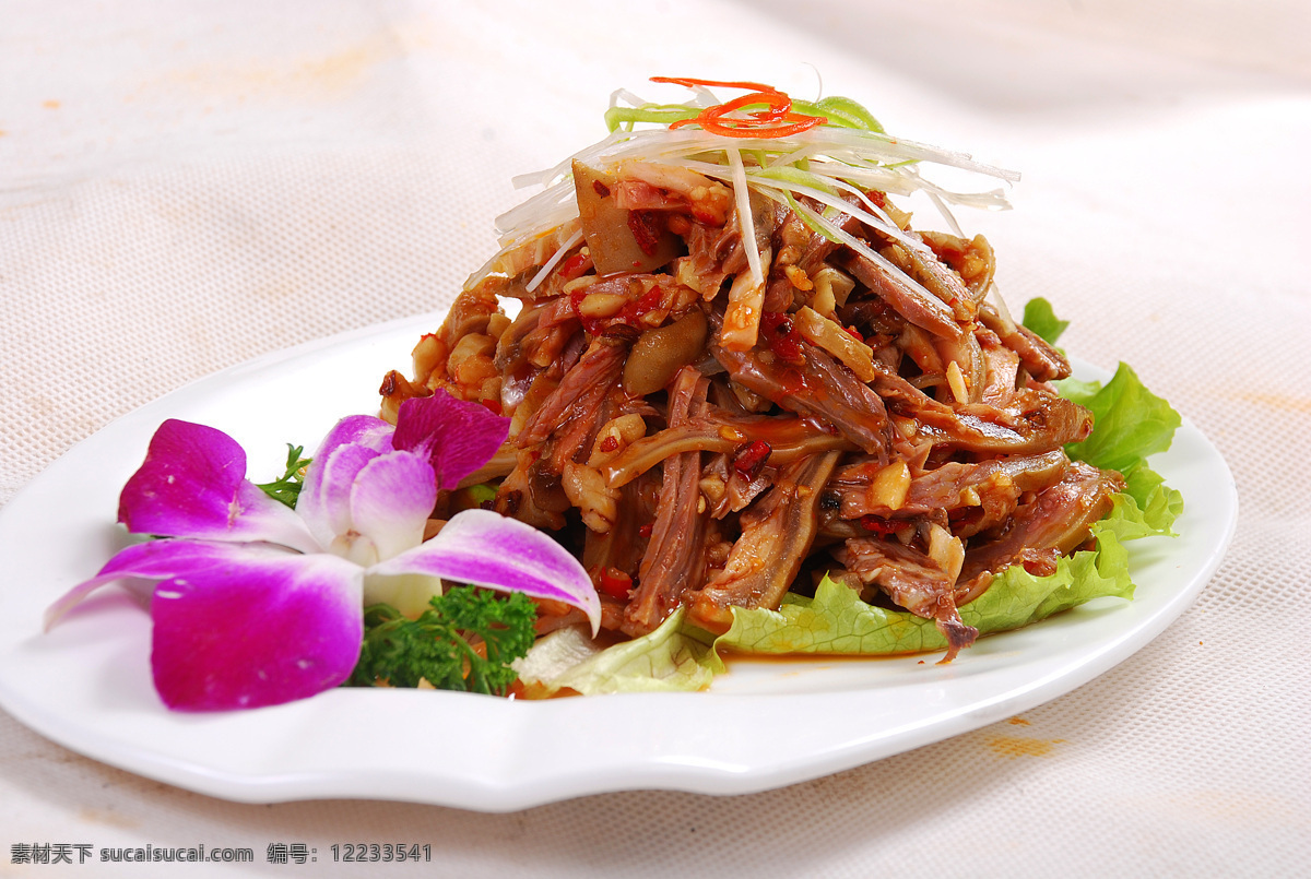 精品菜 菜品 红油耳丝 猪耳朵丝儿 传统美食 餐饮美食 凉菜 高清素材