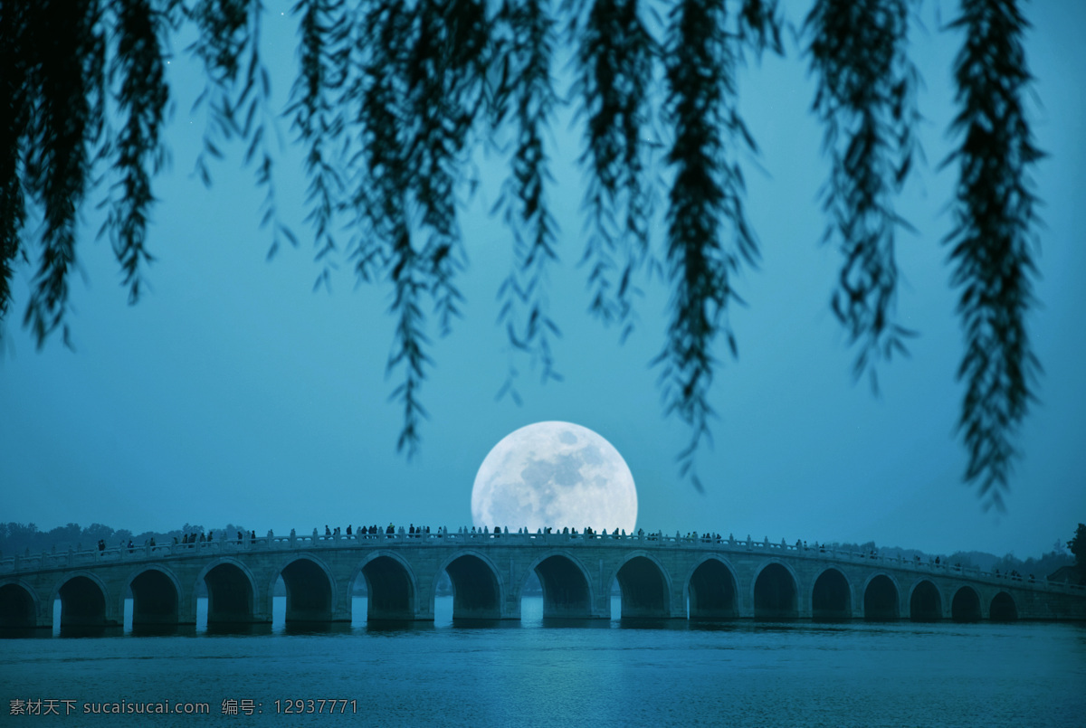 颐和园 十 七 拱桥 水面 公园 倒影 旅游摄影 国内旅游