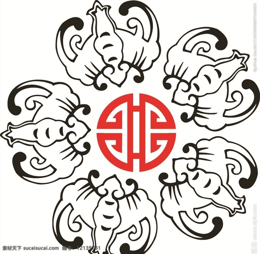 传统纹样 中国 传统 装饰 纹样 古典元素 分层 矢量 向量 图形 图案 吉祥 青花 中国传统元素 底纹边框 背景底纹