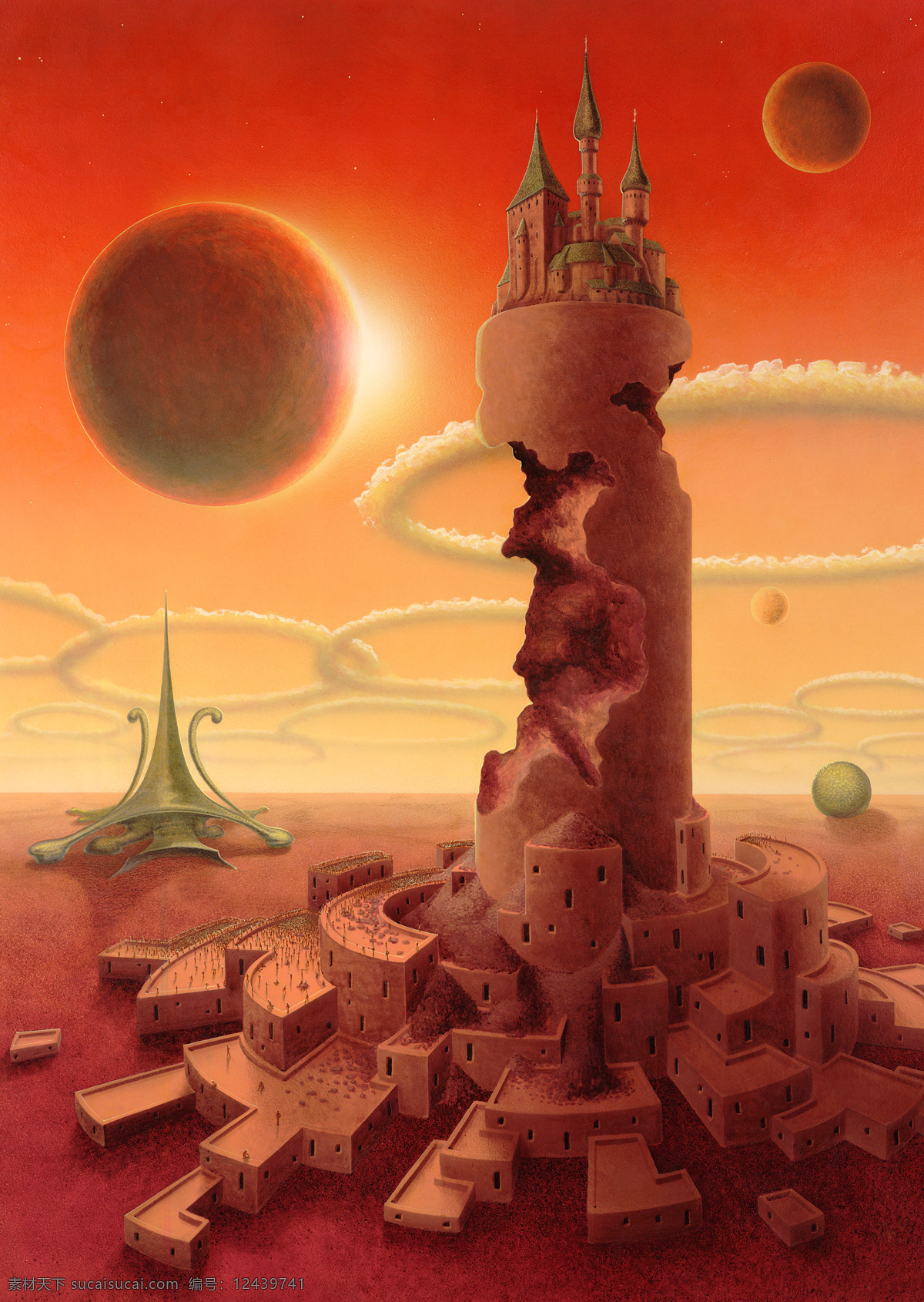童话 高清 背景 天空 梦幻 星球