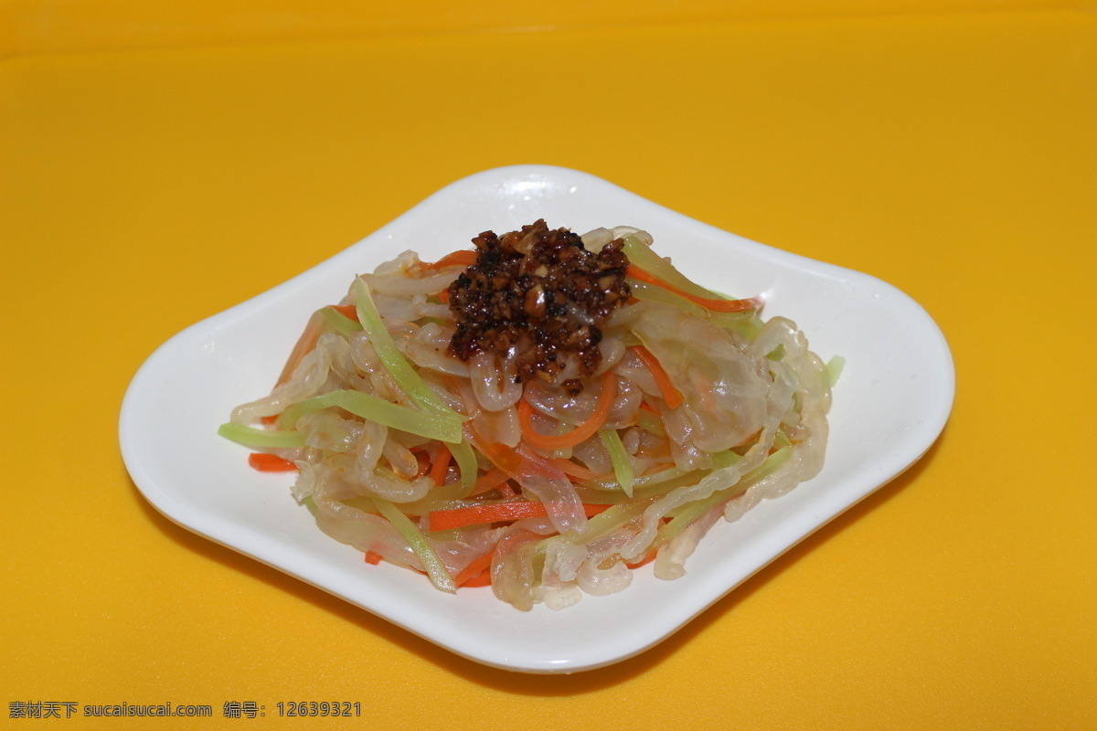 海蜇丝 菜品 菜肴 美食 快餐菜 餐饮美食 传统美食 棕色