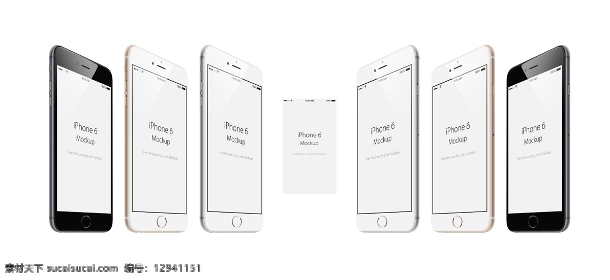 色 苹果 展示 模板 ui 彩色 手机 展示模板 3色 其他ui设计
