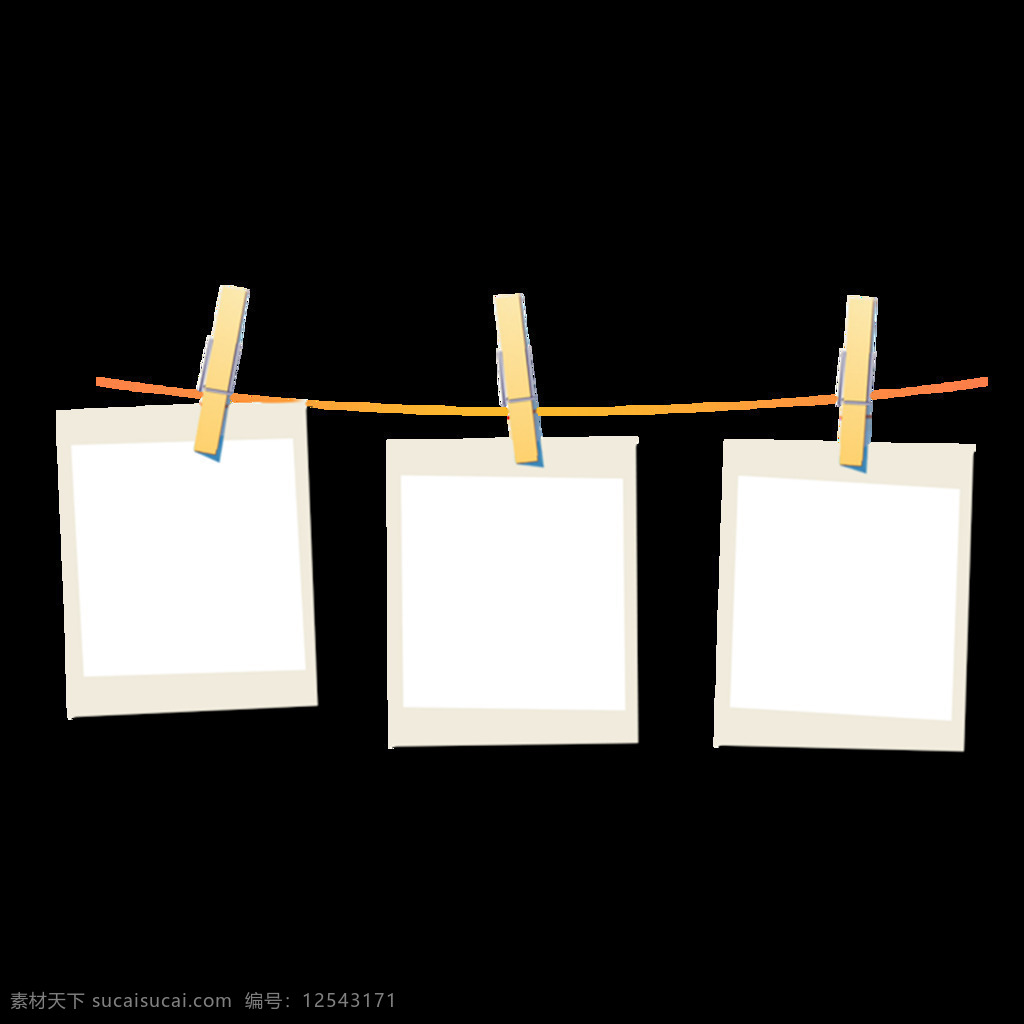 木 夹子 纸张 元素 手绘 绳索 木夹子 白色 文件夹
