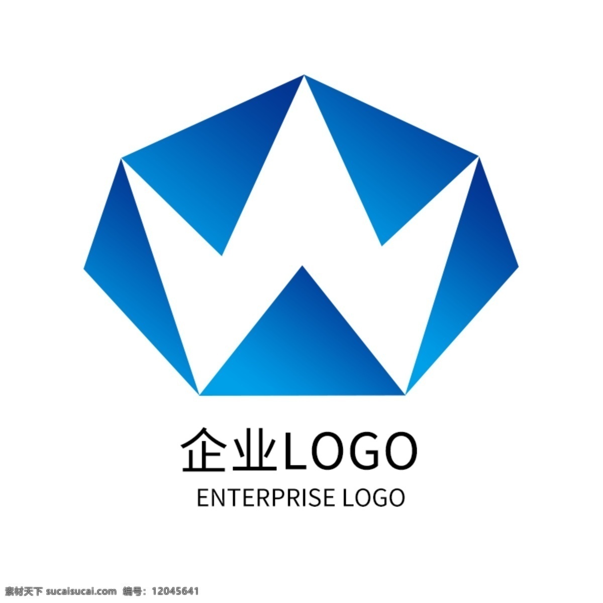 蓝色 科技 公司 企业 标志 字母 wlogo 蓝色渐变 logo 标志设计 logo设计 w 众筹