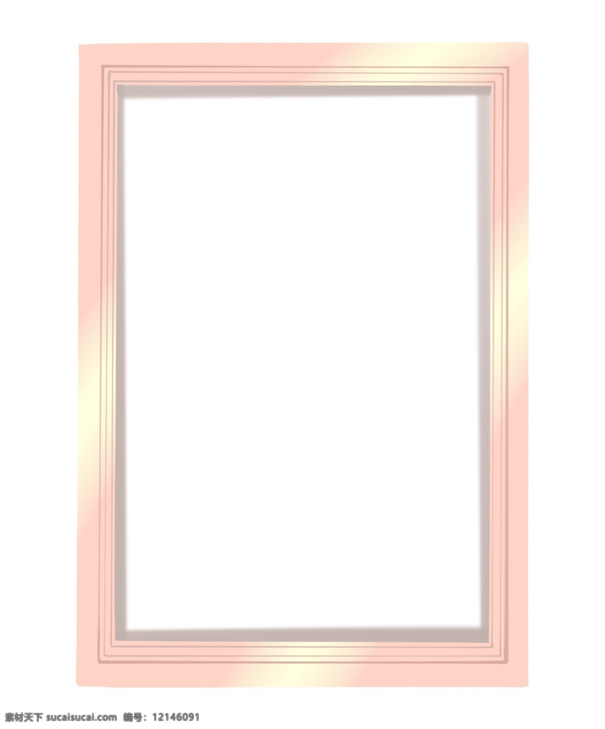 粉色 相框 卡通 插画 粉色的相框 相框插画 卡通插画 简易相框 照片 框架 框子 长方形相框