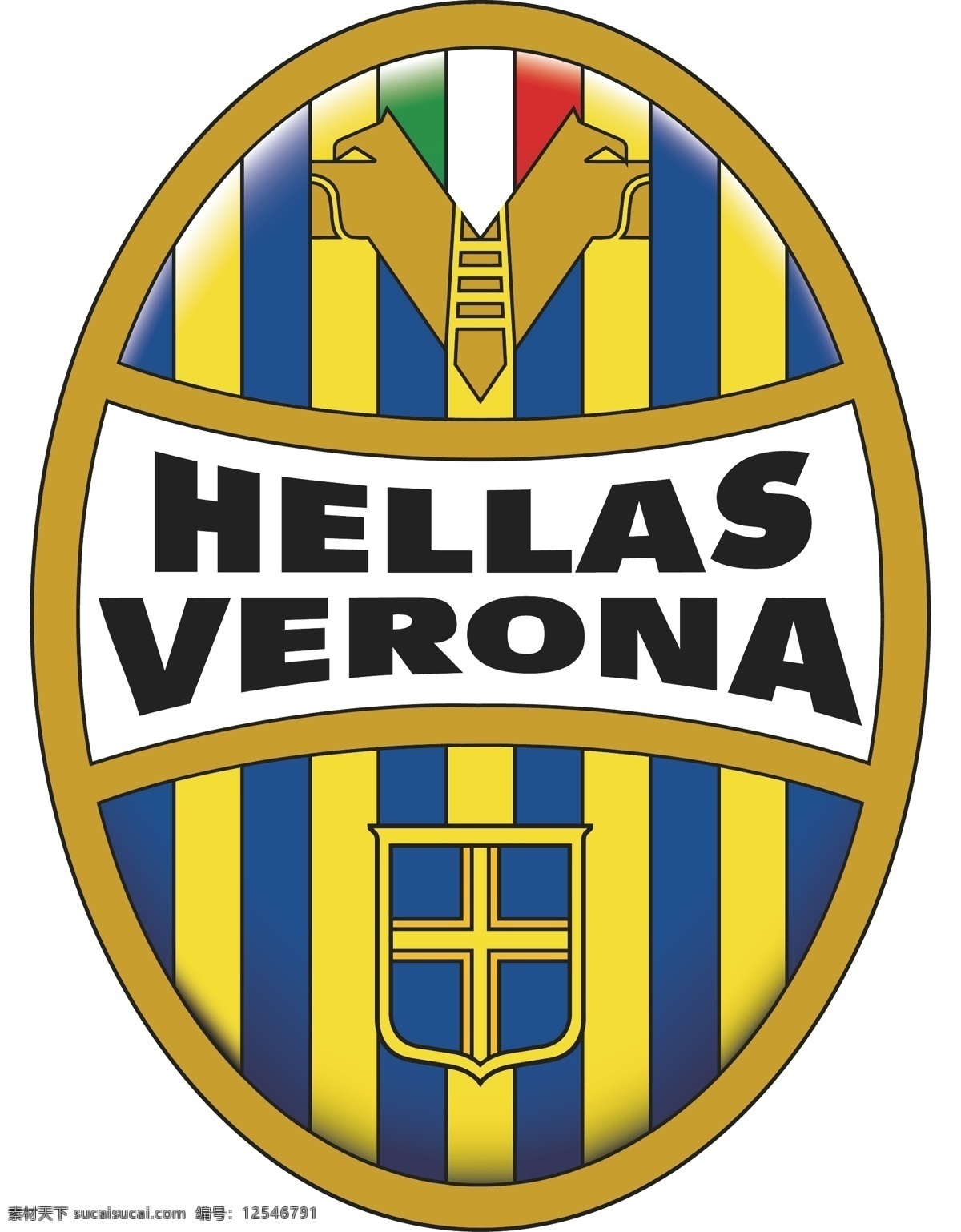 赫拉斯 维罗纳 足球 俱乐部 徽标 logo设计 比赛 意大利 意甲 甲级 联赛 矢量图