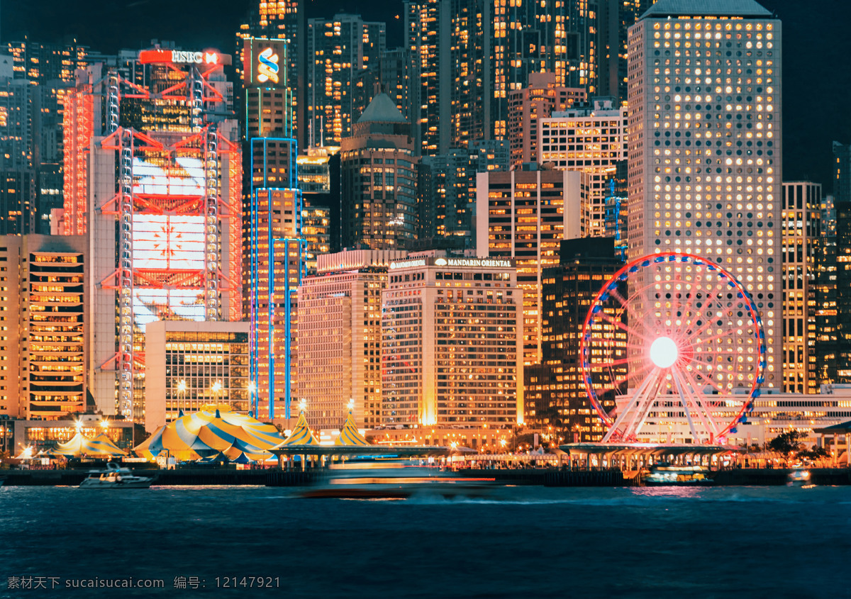 香港夜景 叮叮车 建筑物 建筑背景 摩天轮 维多利亚港 香港 香港旅游 香港街道 高楼大厦 建筑物图片 建筑背景图片 摩天轮图片 香港图片 高楼大厦图片 旅游摄影 国内旅游