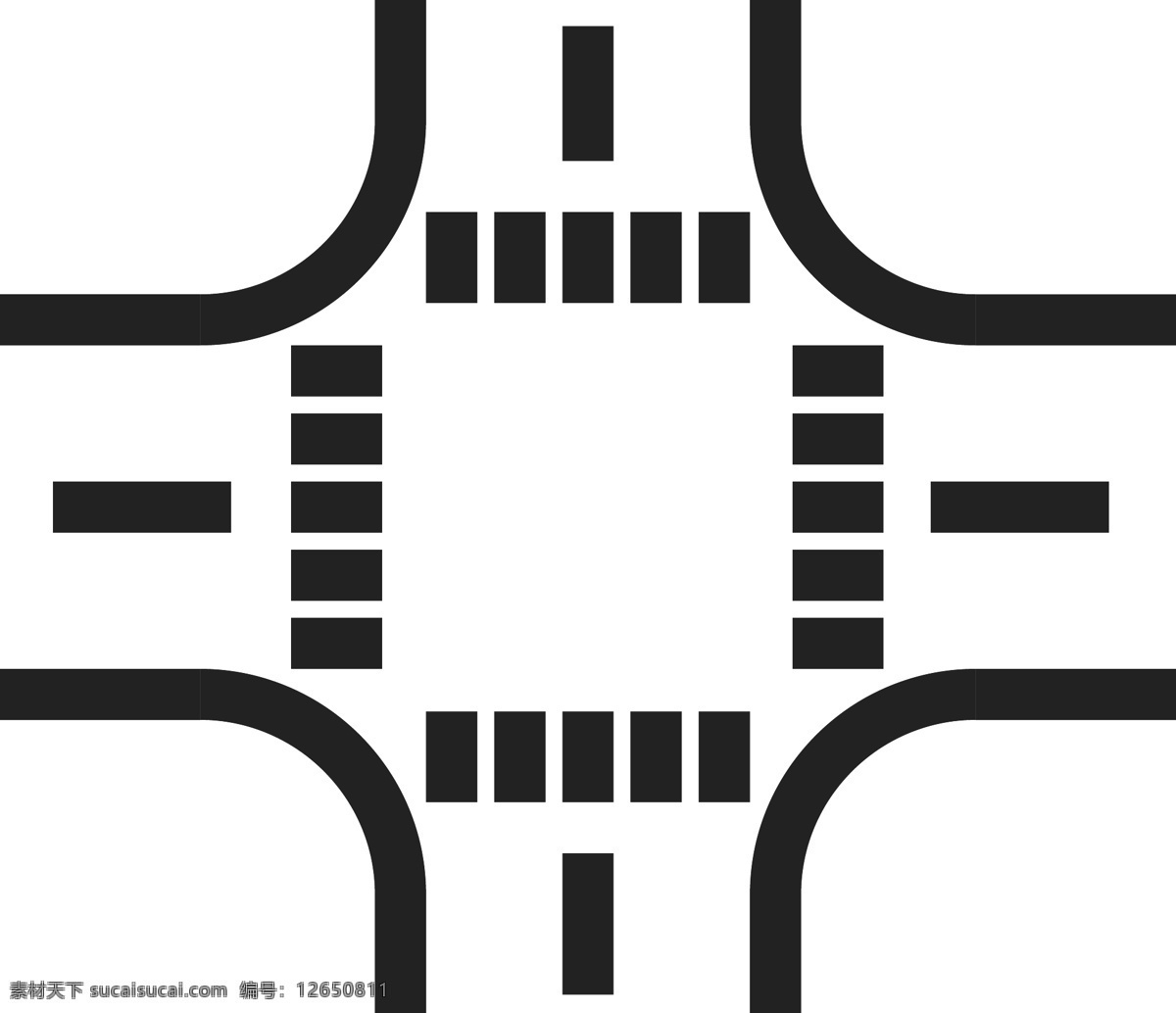 交通免费下载 ui设计 十字路口 图标设计