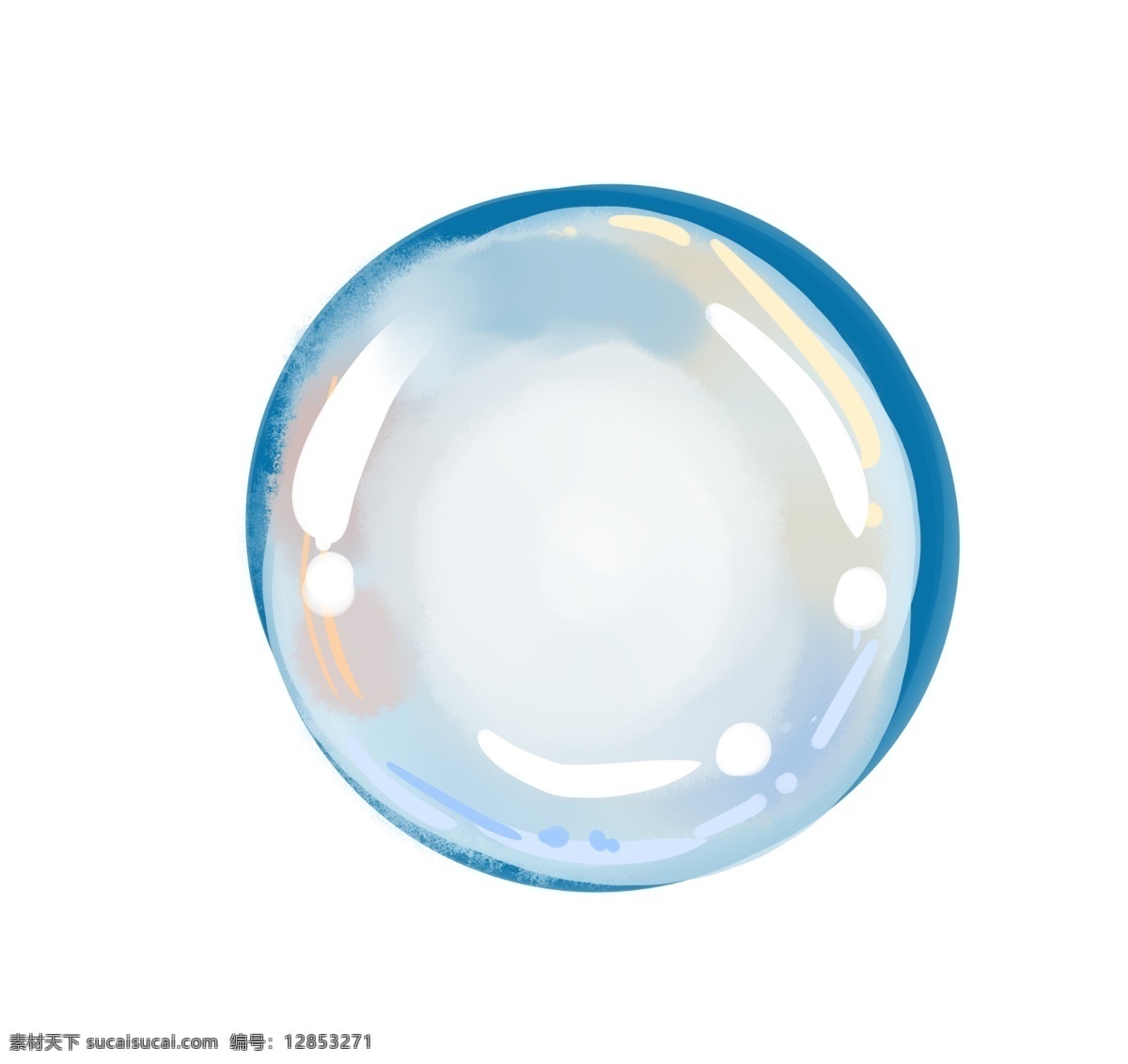 透明 圆形 气泡 插画