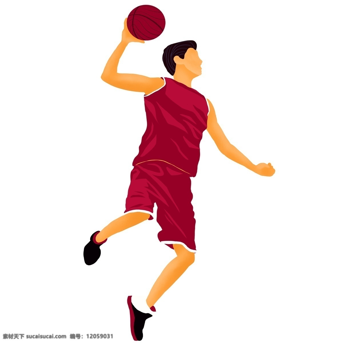 时尚 手绘 篮球 男孩 人物 插画 卡通 男人 男生 打篮球 运动