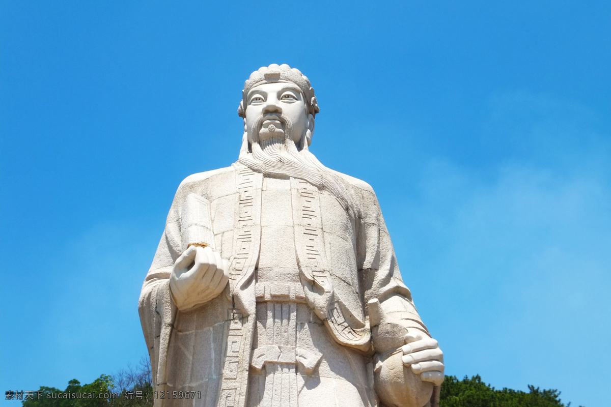 保生大帝 保生大帝塑像 石像 雕像 海沧风景 厦门景点 青礁慈济宫 蓝天 白云 海沧阿罗海 摄影风光 国内旅游 旅游摄影