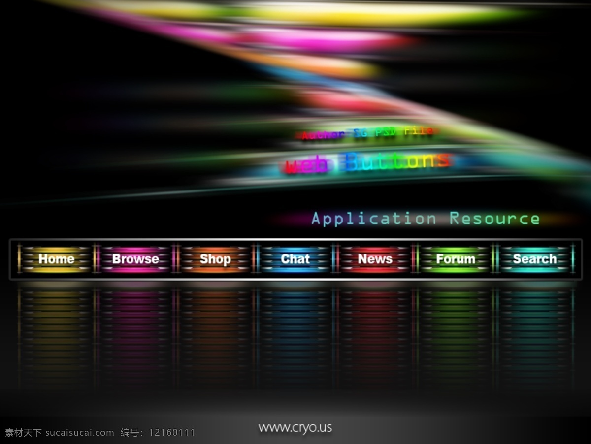 psd素材 web 按钮素材 导航按钮 欧美模板 网页导航条 网页模板 网页素材 多彩 元素 网页 导航 条 分层 模板下载 buttoms 源文件库