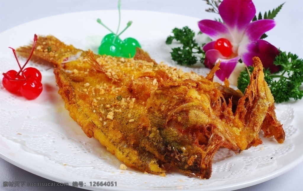 蒜香鲈鱼 美食 传统美食 餐饮美食 高清菜谱用图