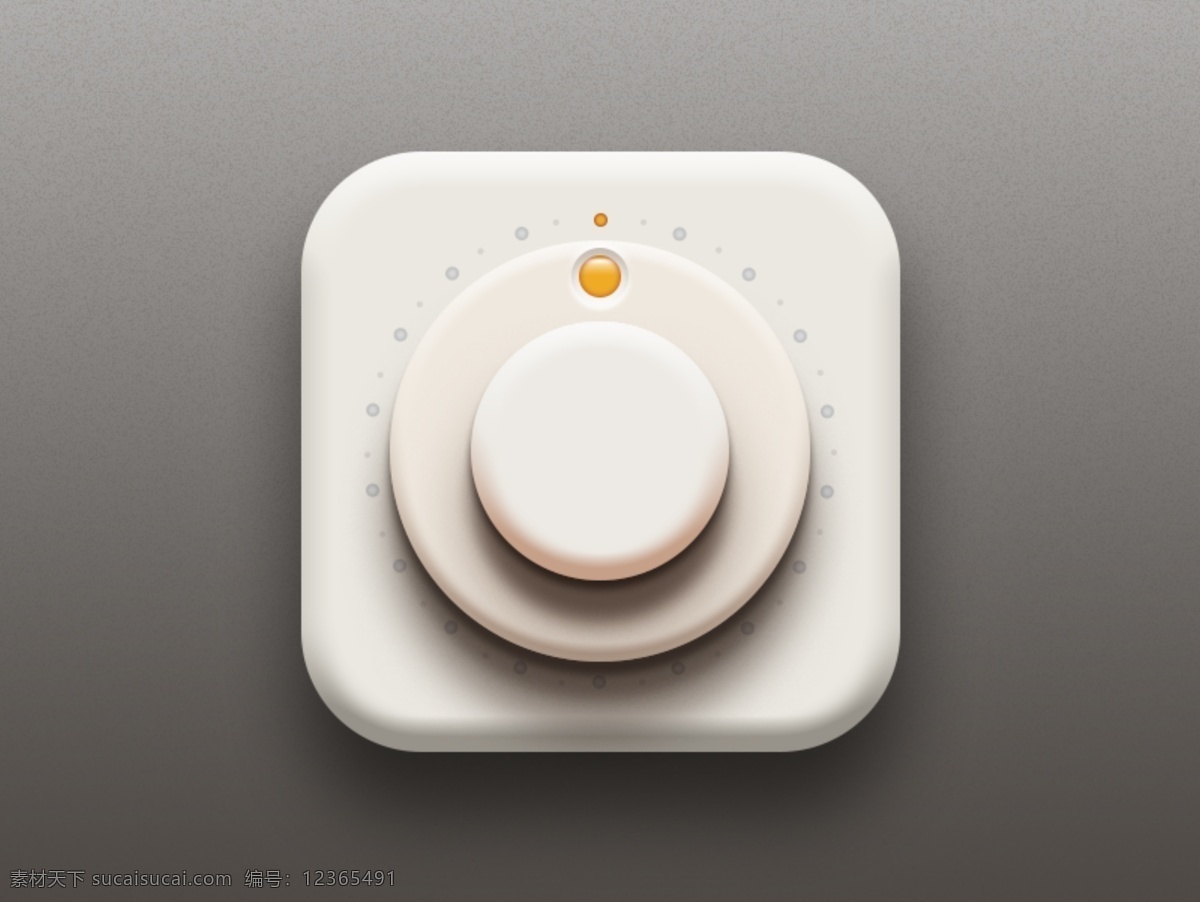白色 旋转 按钮 图标 质感 icon 效果