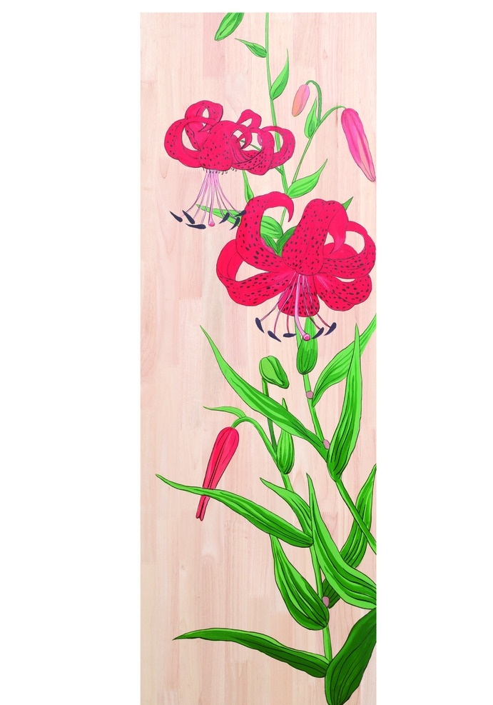 手绘花 花 板绘 手绘 墙绘 花卉 现代 文化艺术 绘画书法