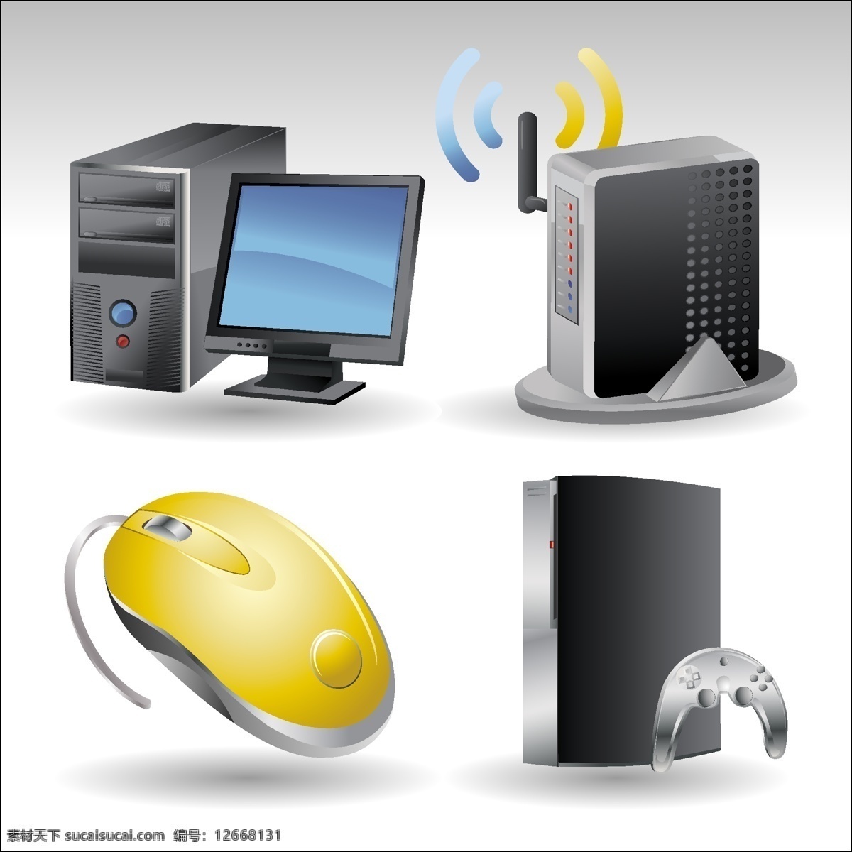 电脑鼠标合集 icon 电脑 鼠标 显示器 游戏机 主机 icon合集 信号片 矢量图 其他矢量图