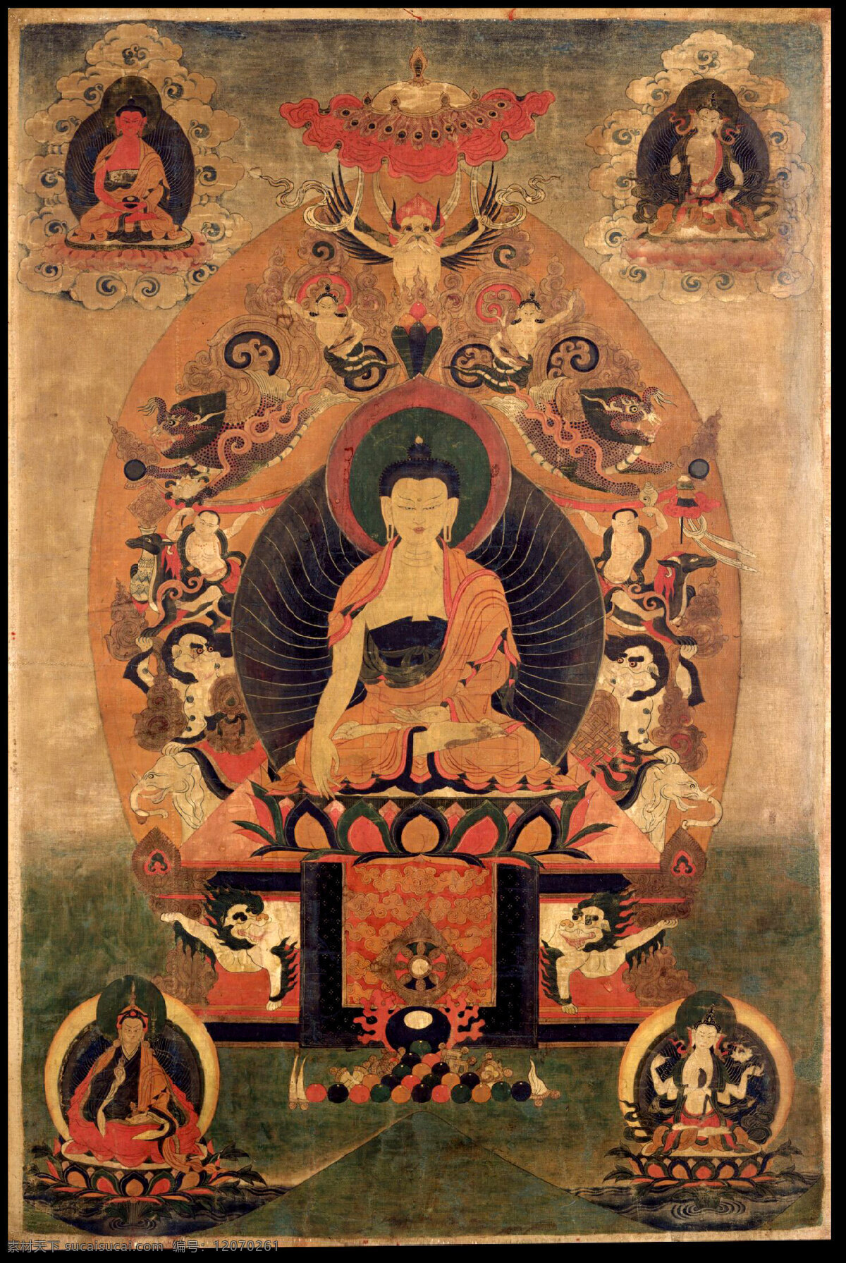 释迦摩尼佛 佛教 佛像 唐卡 宗教信仰 文化艺术