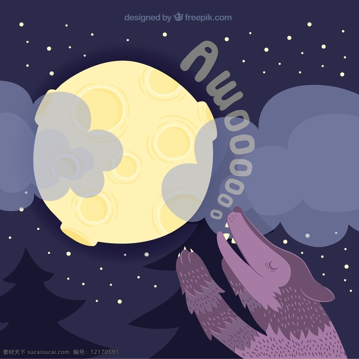 月光 狼嚎 大 背景 灯光 色彩 月亮 云彩 平 多彩的背景 夜晚 狼 平面设计 卫星 背景色 满月 天文 伟大 月球 充分 嚎叫