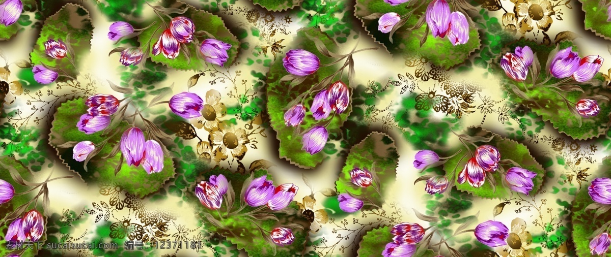 小碎花 数码印花 ps 金昌 布匹花型 分层