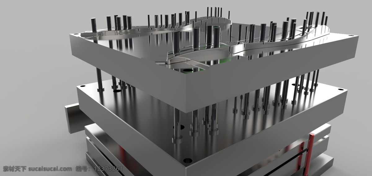 工具 模具设计 注入 型腔 型 芯 插件 模具 渲染 solidworks 3d模型素材 电器模型