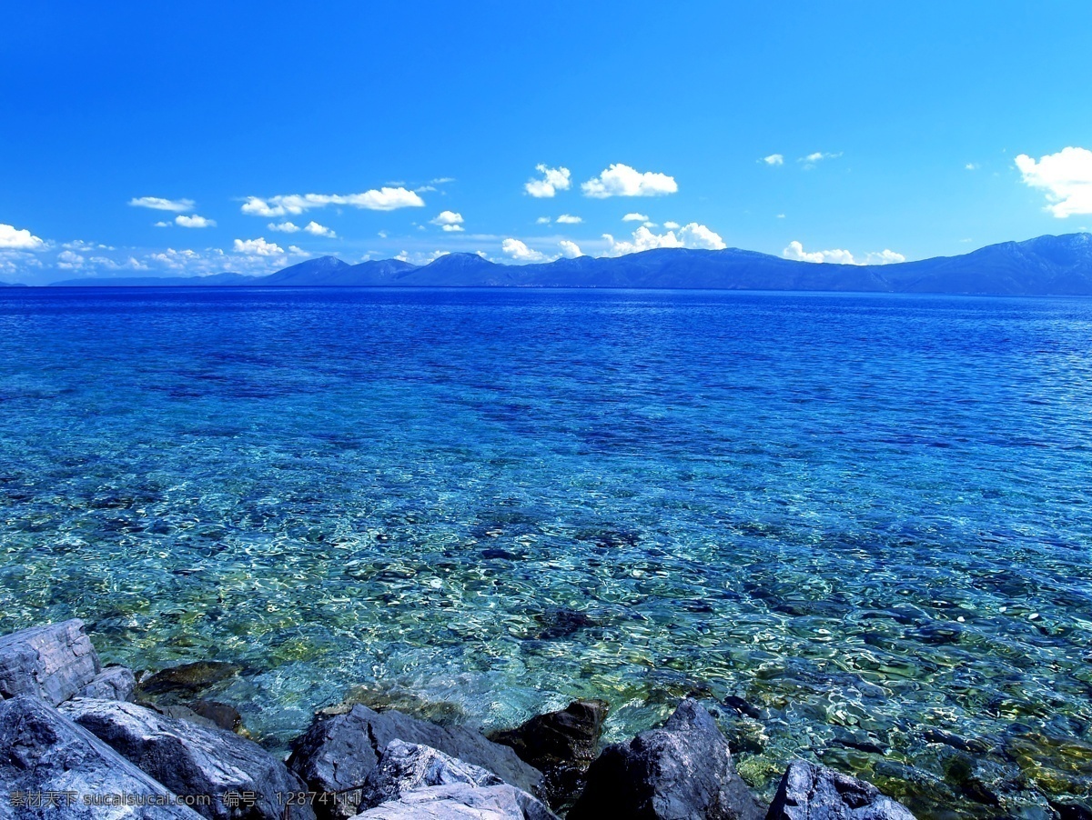 美丽的海景 海洋风景 大海 海平面 海面 海水 美丽风景 海景 摄影图 海洋海边 自然景观 蓝色