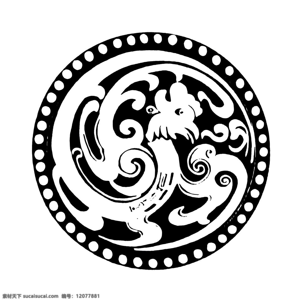传统图案 图腾 龙纹 吉祥图案 中国传统 中国图腾 中式花纹 传统文化花纹 分层 传统文化 图案 花纹